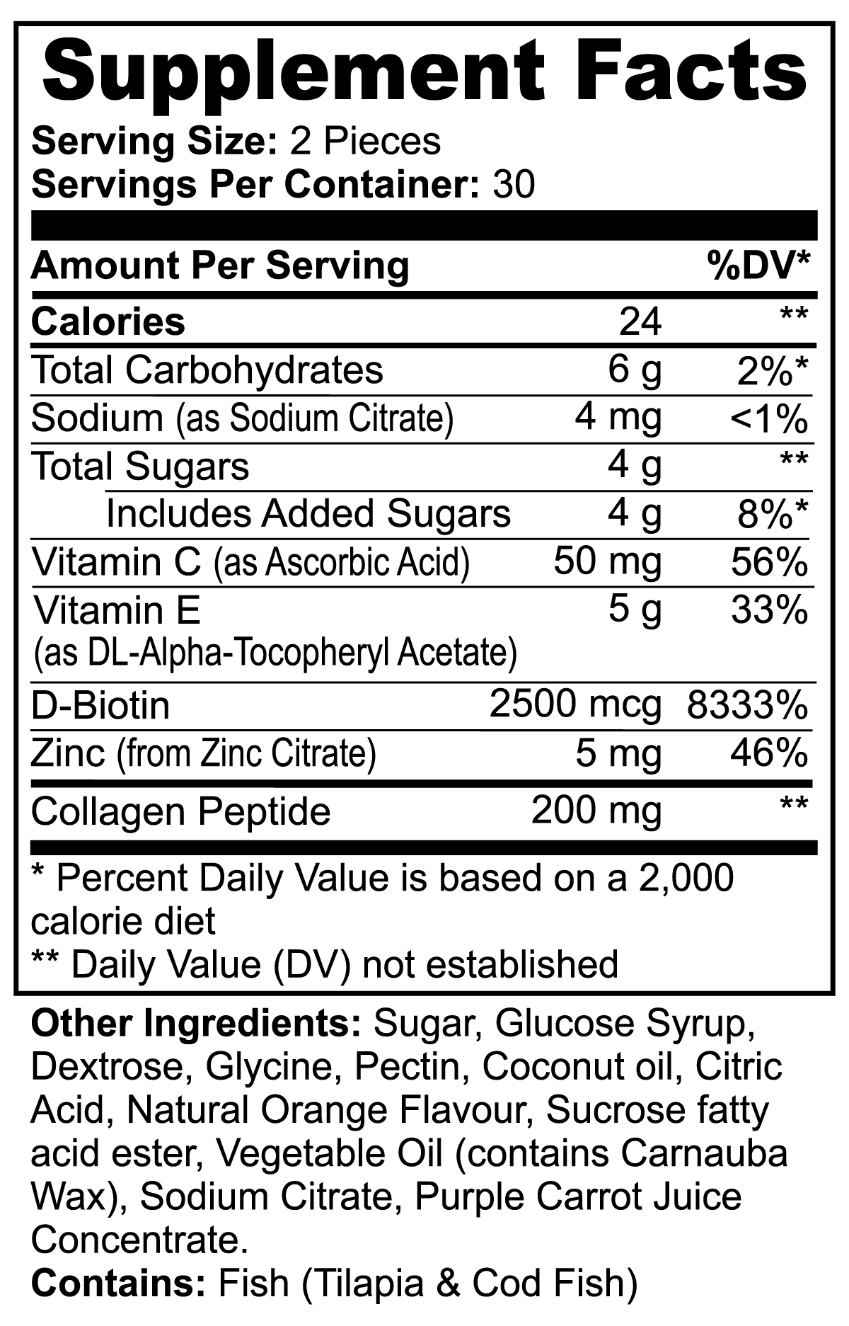 Marine Collagen Gummies (Adult)